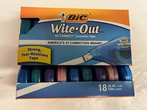 lot 37 image: 18 Bic Wite-Out Correction Tapes