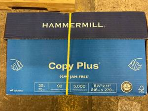 lot 50 image: 5000 Sheets of Hammermill Copy Paper - 8.5 x 11