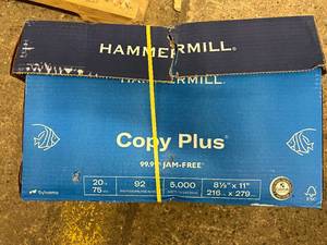 lot 51 image: 5000 Sheets of Hammermill Copy Paper - 8.5 x 11