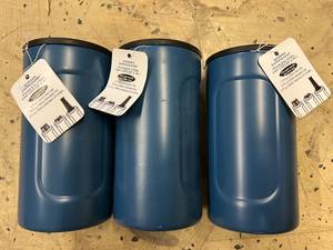 lot 75 image: 3 Modern Expressions Stainless Steeel Can Coolers
