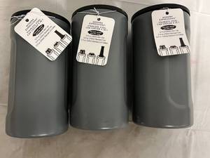 lot 78 image: 3 Modern Expressions Stainless Steeel Can Coolers