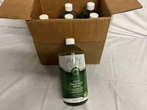 lot 262 image: 6 Bottles of Purity Green Liquid Hand Soap Refill - Fresh Lime
