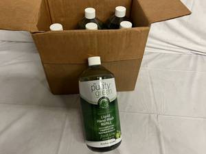 lot 263 image: 6 Bottles of Purity Green Liquid Hand Soap Refill - Fresh Lime