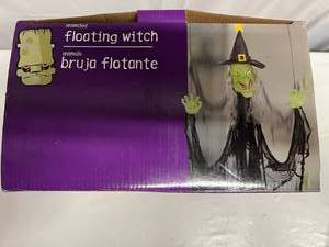 lot 47 image: Floating Witch-Motion Activated Spooky Noises