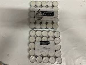 lot 78 image: 2x 50 Tea Light Candles