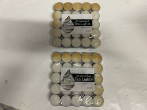 lot 80 image: 2x 50 Tea Light Candles