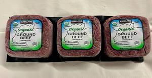 lot 203 image: 3x 1.34lbs Organic Ground Beef 85%15%