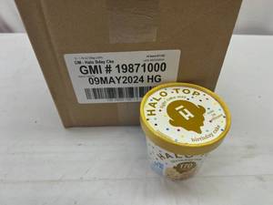 lot 250 image: 12x 1.76oz Halo Top-Birthday Cake