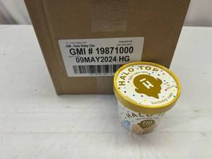 lot 251 image: 12x 1.76oz Halo Top-Birthday Cake