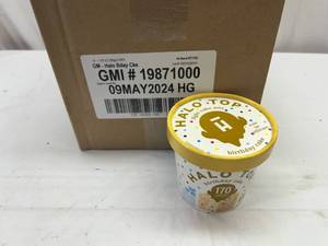 lot 253 image: 12x 1.76oz Halo Top-Birthday Cake