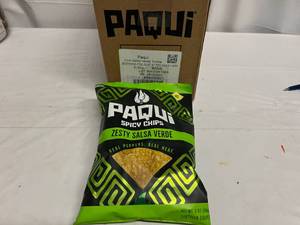 lot 313 image: JJ. 6x 2oz Paqui Zesty Salsa Verde Chips