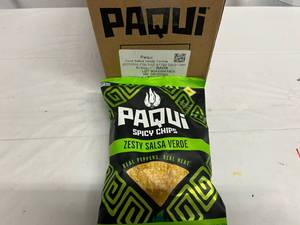 lot 318 image: JJ. 6x 2oz Paqui Zesty Salsa Verde Chips