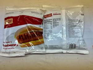 lot 498 image: K. 2x 19.2oz Fully Cooked Bratwursts
