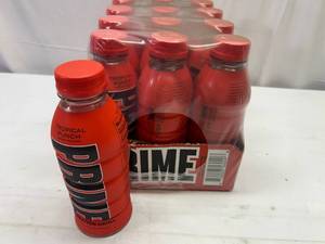 lot 478 image: P. 12x 16.9oz Prime Hydration Drink-Tropica Fruit