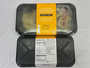 lot 211 image: 2x 1.69lbs Family Meal Lemon Garlic Mediterranean Style Pasta wChicken(Target)