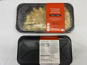 lot 189 image: 2x 1.69lbs Family Meal Ziti Parmesan wItalian Sausage(Target)