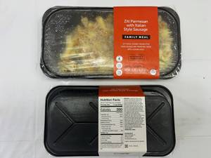 lot 190 image: 2x 1.69lbs Family Meal Ziti Parmesan wItalian Sausage(Target)
