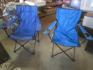 lot 92 image: (H-2) 2 Portable Folding Chairs...