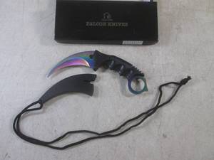 lot 104 image: (CNTR) Falcon Fixed Blade Karambit  Knife