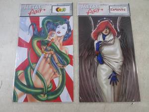 lot 107 image: (EC1) 2 Rocket USA Metal Art Tin Si...