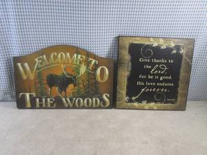 lot 112 image: (EC1) Wall Decor - Welcome To The W...