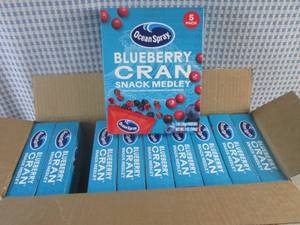 lot 219 image: (A-4) 10 Boxes of Ocean Spray Blueb...