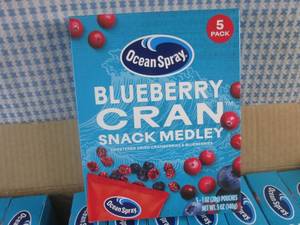 lot 222 image: (A-4) 10 Boxes of Ocean Spray Blueb...