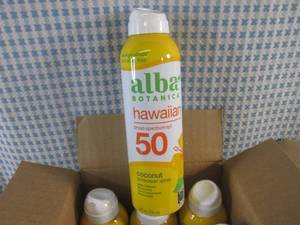 lot 230 image: (BSB) 12 Cans of Alba Botanica Hawa...