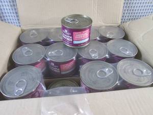 lot 234 image: (CS) 24 Cans of Chicken and Salmon ...