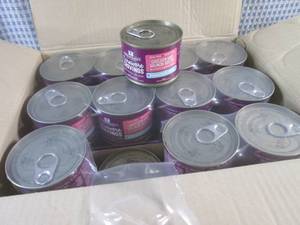 lot 236 image: (CS) 24 Cans of Chicken and Salmon ...