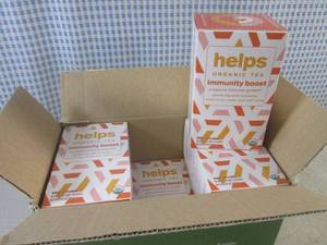 lot 239 image: (B-3) 6 Boxes of Helps Organic Tea ...