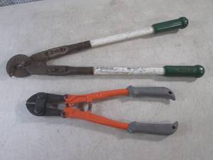 lot 11 image: (H-2) 14 Bolt Cutters and GreenLee...