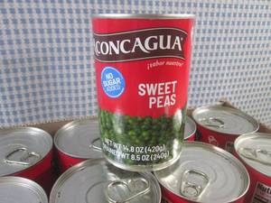 lot 315 image: (B-1) 12 Cans of Sweet Peas 14.8oz ...