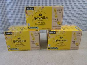 lot 316 image: (B-4) 3 Boxes of Keurig Gevalia Fro...