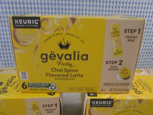lot 317 image: (B-4) 3 Boxes of Keurig Gevalia Fro...