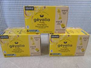 lot 318 image: (B-4) 3 Boxes of Keurig Gevalia Fro...