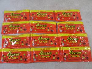 lot 342 image: (B-1) 12 King Size Bags of Reeses P...