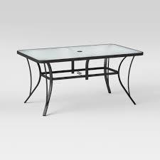 lot 327 image: Room Essentials 6 Person Glass Rectangle Patio Dining Table