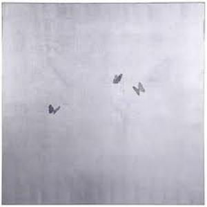 lot 25 image: Stylecraft GrayLight Gray Butterflies Art-Model # DFW34105