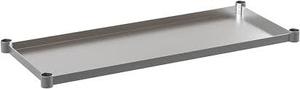 lot 36 image: Flash Furniture Stainless Steel ContemporaryModern Dining Table Metal Base 18-in L x 2-in H