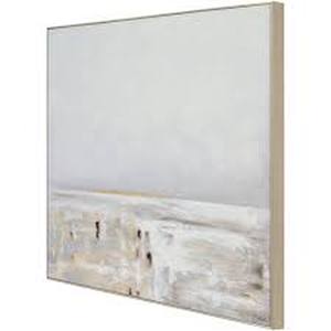 lot 60 image: Renwil OL2106 Lynx Texture and Subtle Gold Leaf Canvas Art