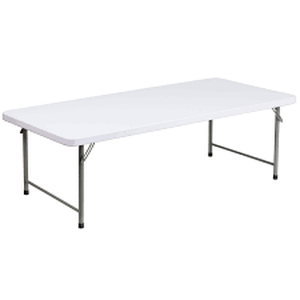 lot 61 image: Premium Quality Kids White Folding Table RB-3060-KID-GG