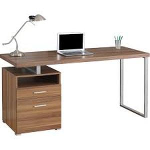 lot 62 image: Monarch Specialties Computer Desk Walnut