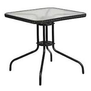 lot 84 image: Flash Furniture TLH-073R-BK-GG Patio Table