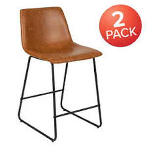 lot 100 image: Flash Furniture 2-ET-ER18345-24-LB-GG Reagan Bar Stool