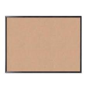 lot 102 image: U Brands Cork Bulletin Board, 48 X 36, Black Wood Frame, Actual Size 47 X 35 (2876U00-01)