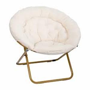 lot 113 image: Flash Furniture Gwen Oversize Folding Saucer Chair