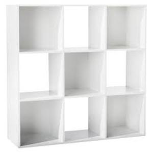lot 131 image: 11 9 Cube Organizer Shelf - Room Essentials-White