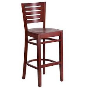 lot 188 image: Carnegy Avenue 29.25 in. Mahogany Wood SeatMahogany Wood Frame Bar Stool