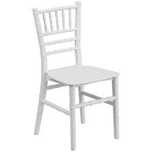 lot 197 image: Emma and Oliver Childs All Occasion Resin Chiavari Chair for Home or Home Based Rental Business-white